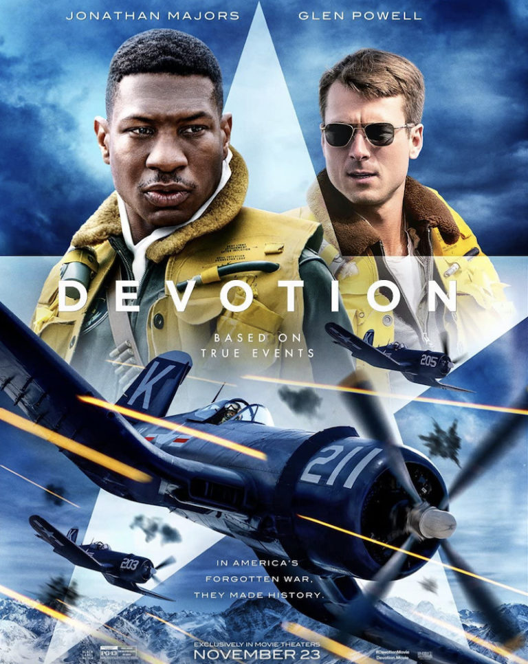 Film Review: Actor Jonathan Majors Flies Above Racial Barriers in War Biopic ‘Devotion’